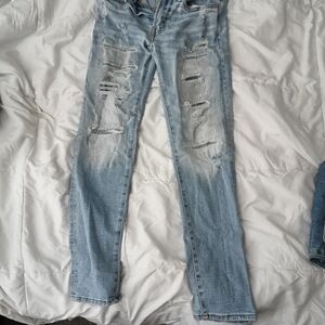 Distressed Light Blue Women's Jeans